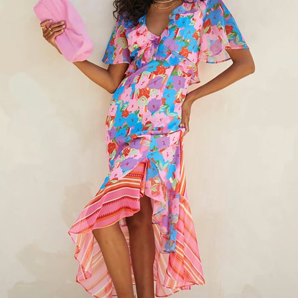 Never Fully Dressed: Saskia Ruffle Midi Dress | size 10 - Picture 5 of 10